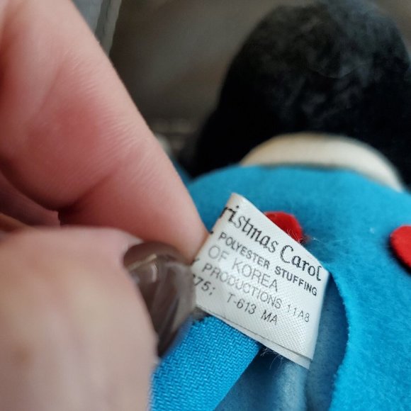 Goofy Mickeys Christmas Carol 6" Plush Stuffed Animal Disney Vintage 1984 - Picture 9 of 10